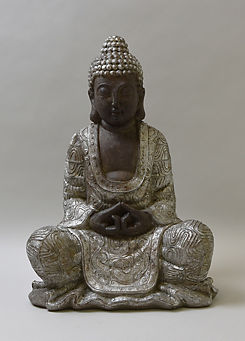 Candlelight 47.5cm Resin Sitting Buddha Statue Sculpture