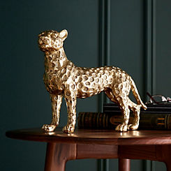 Candlelight Gold Standing Leopard