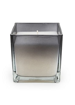 Candlelight Smokey Black Ombre Scent Medium Square Glass Candle