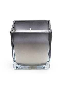 Candlelight Smokey Black Ombre Scent Small Square Glass Candle