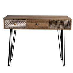 Casablanca Desk / Dressing Table with Hairpin Legs