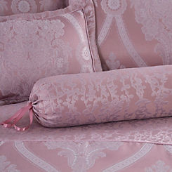 Cascade Home Buckingham Bolster Cushion - Rose