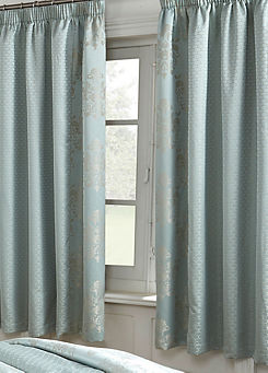 Cascade Home Chatsworth Pair Of Standard Lined Curtains - Duck Egg