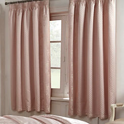 Cascade Home Chatsworth Pair of Standard Lined Curtains - Blush