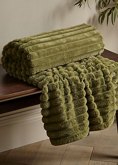 Catherine Lansfield Cosy Ribbed Throw