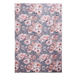 Catherine Lansfield Dramatic Floral Grey Tablecloth