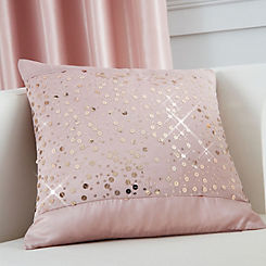 Catherine Lansfield Glitzy Filled Cushion