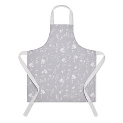 Catherine Lansfield Meadowsweet Floral Grey Apron