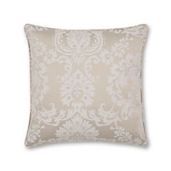 Catherine Lansfield Silver Damask Jacquard Filled Cushion