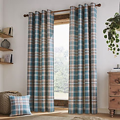Catherine Lansfield Tweed Woven Check Curtains