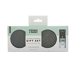 Cedar & Sage Weighted Eye Mask & Sleep Spray Gift Set