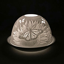 Cello Butterflies Porcelain Tea Light Dome