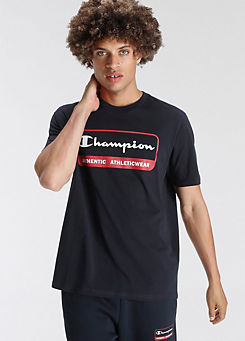 Champion Logo Print Sports T-Shirt
