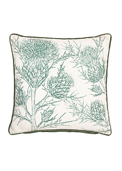 Chic Living Olive Thistle 45 x 45cm Cushion Cover