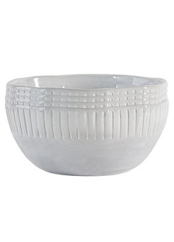 Chic Living Organic Textured Porcelain Set of 4 Bowls