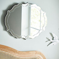 Chic Living Silver Framed Eleanor Wall Mirror