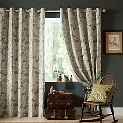 Clarissa Hulse Wild Chervil Pair of Lined Eyelet Curtains