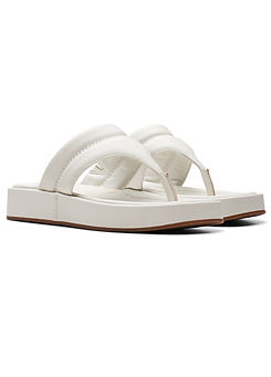 Clarks Off White Lea Alda Walk Sandals