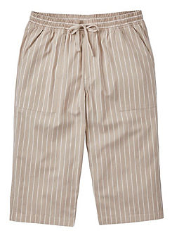 Cotton Traders Cotton Pull-On Crop Trousers