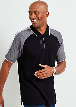 Cotton Traders Guinness™ Short Sleeve Zip Neck Polo Shirt