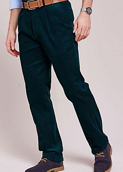 Cotton Traders Pleat Front Cord Trousers
