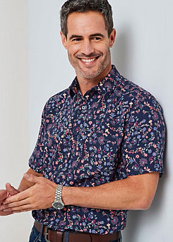 Cotton Traders Short Sleeve Soft Touch Print Shirt