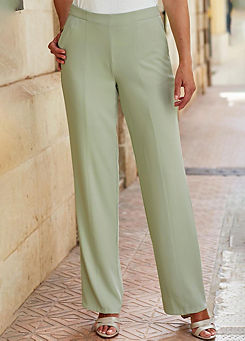 Cotton Traders Wide-Leg Occasion Trousers