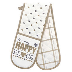 Country Club Happy Place Double Oven Glove