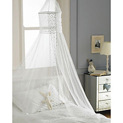 Country Club White Popsicle Bed Canopy