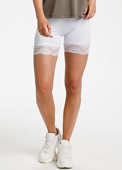 Cream Matilda Biker Shorts