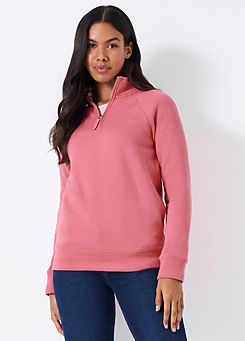 Crew Clothing Company Half Zip Sweatshirt