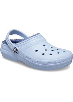 Crocs Blue Toddler Classic Lined Clogs