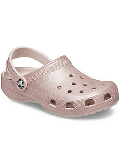 Crocs Kids Toddler Pink Classic Glitter Clog