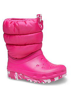 Crocs Pink Classic Neo Puff Boots