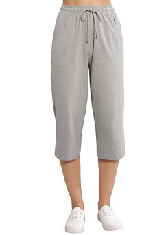 Cropped Drawstring Trousers