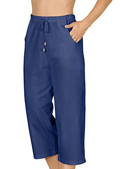 Cropped Drawstring Trousers