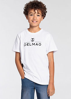 DELMAO Kids Logo Print T-Shirt