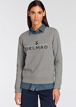 DELMAO Logo Print Sweatshirt
