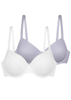 DORINA Amore Pack of 2 Underwired Lightly Padded Demi Bras