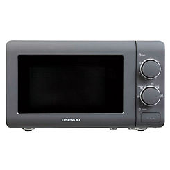 Daewoo 20L 800W Manual Microwave Oven SDA1961GE - Grey