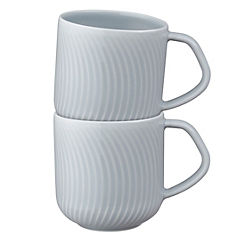 Denby Porcelain Arc Set of 2 Mugs