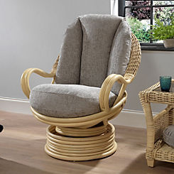 Desser Arlington Deluxe Swivel Rocker Chair in Jubilee Grey