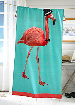 Deyongs Flamingo 100% Cotton Beach Towel