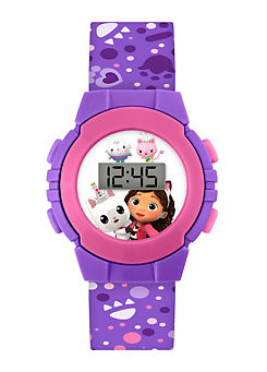 Disney Gabby’s Dollhouse Purple Digital Watch