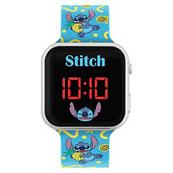 Disney Lilo & Stitch Character Print Strap LED Kids Watch