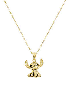 Disney Lilo & Stitch Gold Plated Sterling Silver Pendant Necklace
