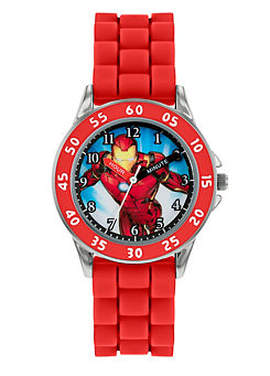 Disney Marvel Avengers Red Silicon Strap Watch