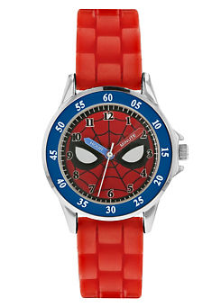 Disney Marvel Spiderman Red Silicon Strap Kids Watch