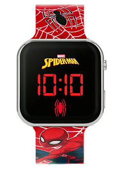 Disney Marvel Spiderman Red Strap LED Watch