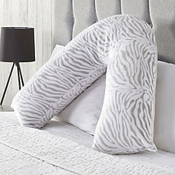 Downland Fleece V Shape Pillow - Zebra